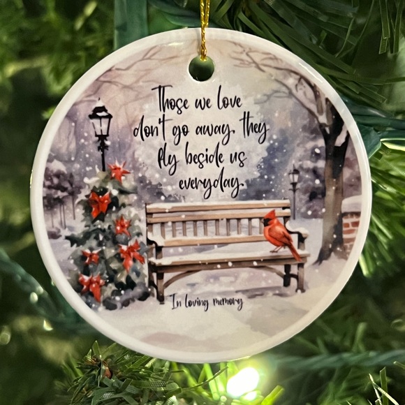 In Loving Memory Ceramic Ornament - Picture 2 of 2